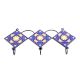 Navy Blue Yellow Sunflower Ceramic Tiles Hooks